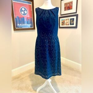 Blue Lace Cocktail Dress